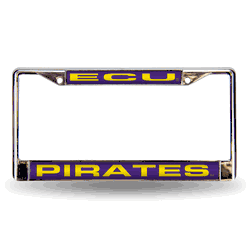 East Carolina Pirates Purple Laser Chrome Frame