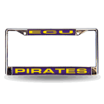 East Carolina Pirates Purple Laser Chrome Frame