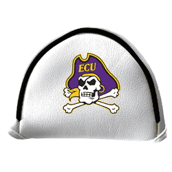 East Carolina Pirates Putter Cover - Mallet (White)