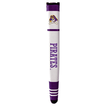 East Carolina Pirates Putter Grip (White with colored stripes)
