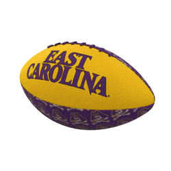 East Carolina Pirates Repeating Mini-Size Rubber Football