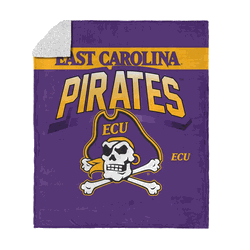 East Carolina Pirates Silk Touch Sherpa Throw Blanket 50x60 Inches