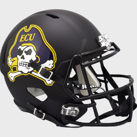 East Carolina Pirates Speed Full Size Replica Football Helmet Matte Black