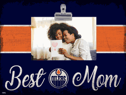 Edmonton Oilers 10" x 8" Best Mom with Stripe Clip Frame