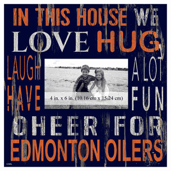 Edmonton Oilers 10x10 In This House Frame Sign