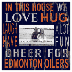 Edmonton Oilers 10x10 In This House Frame Sign