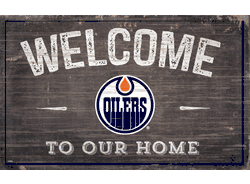 Edmonton Oilers 11x19 Welcome to our Home Sign