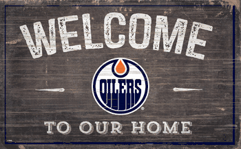 Edmonton Oilers 11x19 Welcome to our Home Sign