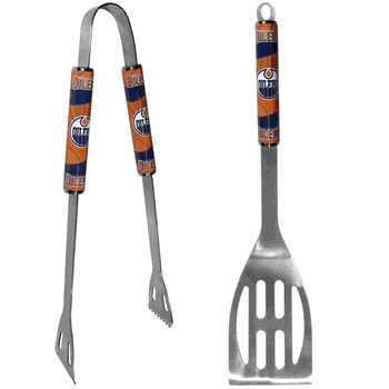 Edmonton Oilers 2 pc Steel BBQ Tool Set