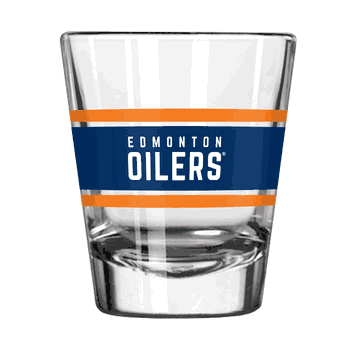 Edmonton Oilers 2oz Stripe Shot Glass