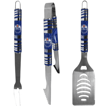 Edmonton Oilers 3 pc Tailgater BBQ Set