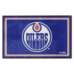 Edmonton Oilers 4ft. x 6ft. Plush Area Rug