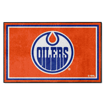 Edmonton Oilers 4ft. x 6ft. Plush Area Rug