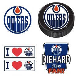 Edmonton Oilers 5 pack of 4 inch Decals