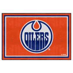 Edmonton Oilers 5ft. x 8 ft. Plush Area Rug