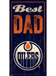 Edmonton Oilers Best Dad 6x12 Sign