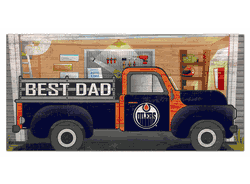 Edmonton Oilers Best Dad Truck 6x12 Sign