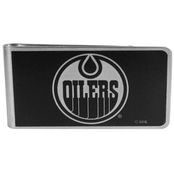 Edmonton Oilers Black and Steel Money Clip
