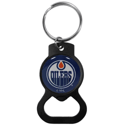Edmonton Oilers Bottle Opener Key Chain, Black
