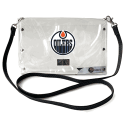 Edmonton Oilers Clear Envelope Purse STRAP