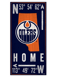 Edmonton Oilers Coordinate 6x12 Sign
