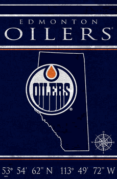 Edmonton Oilers Coordinates 17x26