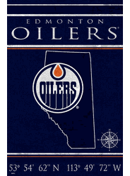 Edmonton Oilers Coordinates 17x26