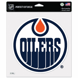 Edmonton Oilers Decal 8x8 Perfect Cut Color