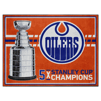 Edmonton Oilers Dynasty 8ft. x 10ft. Plush Area Rug