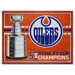 Edmonton Oilers Dynasty 8ft. x 10ft. Plush Area Rug