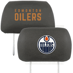 Edmonton Oilers Embroidered Head Rest Cover Set - 2 Pieces