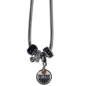 Edmonton Oilers Euro Bead Necklace