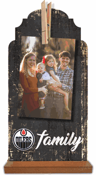 Edmonton Oilers Family Clothespin 6x12