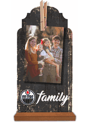 Edmonton Oilers Family Clothespin 6x12