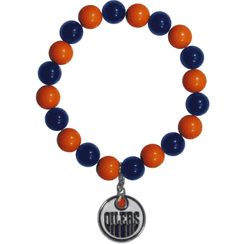 Edmonton Oilers Fan Bead Bracelet