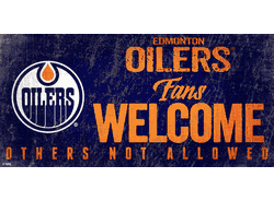 Edmonton Oilers Fans Welcome Sign