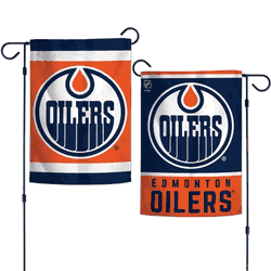 Edmonton Oilers Flag 12x18 Garden Style 2 Sided
