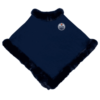 Edmonton Oilers Fur Trim Poncho