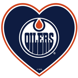 Edmonton Oilers Heart Decal