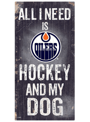 Edmonton Oilers Hockey and My Dog Sign