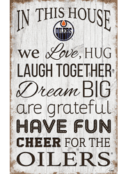 Edmonton Oilers In This House 11x19 Sign