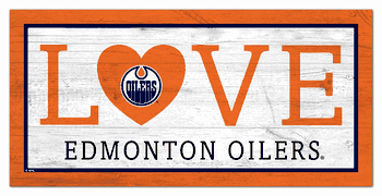 Edmonton Oilers Love 6x12 Sign