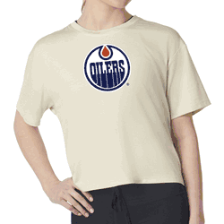 Edmonton Oilers NHL Kadi Turnout Tee Bone Small