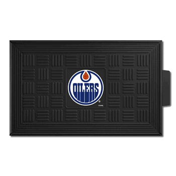 Edmonton Oilers Oilers Heavy Duty Vinyl Medallion Door Mat - 19.5in. x 31in.