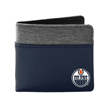Edmonton Oilers Pebble BiFold Wallet NAVY