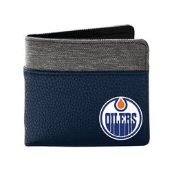 Edmonton Oilers Pebble BiFold Wallet NAVY