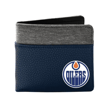 Edmonton Oilers Pebble BiFold Wallet NAVY