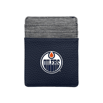 Edmonton Oilers Pebble Front Pocket Wallet Navy