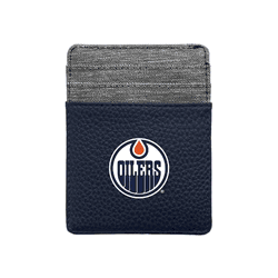 Edmonton Oilers Pebble Front Pocket Wallet Navy