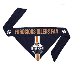 Edmonton Oilers Pet Bandana Xtra Small